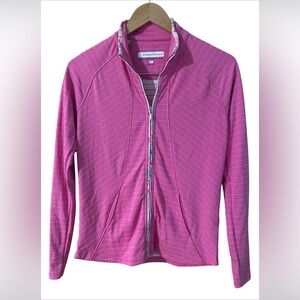 Pebble Beach Jacket Long Sleeve Full Zip Active Size Small Pink Golf Tennis
